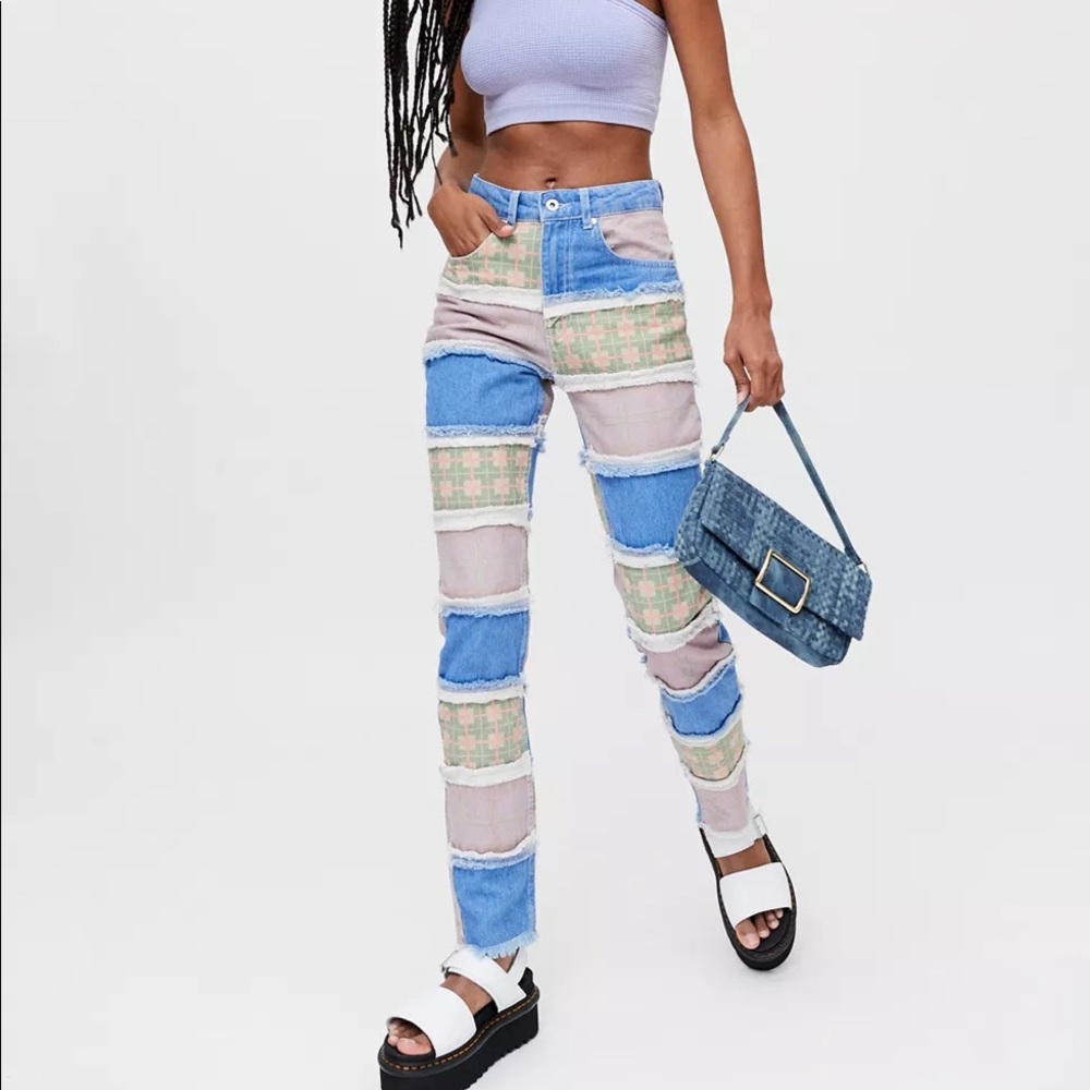 NWT The Ragged Priest Vision Patchwork Jean